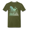 Candysaurus T-Rex Halloween Men's Premium T-Shirt - olive green