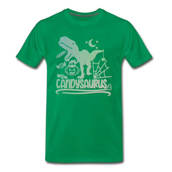 Candysaurus T-Rex Halloween Men's Premium T-Shirt - kelly green