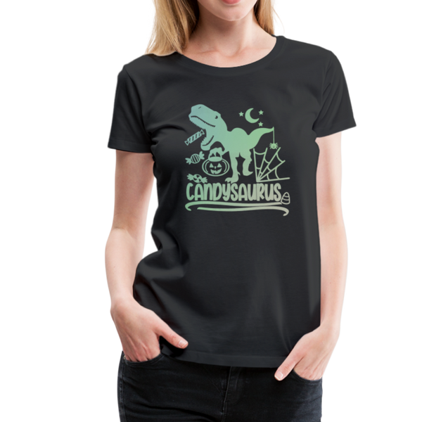 Candysaurus T-Rex Halloween Women’s Premium T-Shirt - black