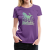 Candysaurus T-Rex Halloween Women’s Premium T-Shirt - purple