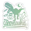 Candysaurus T-Rex Halloween Sticker