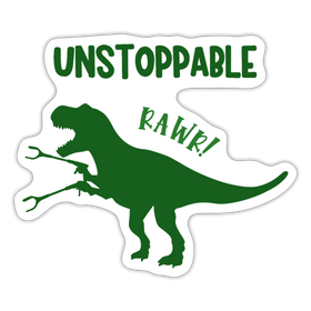 Unstoppable T-Rex Dinosaur Sticker