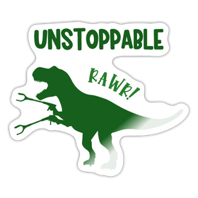 Unstoppable T-Rex Dinosaur Sticker