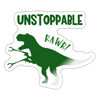 Unstoppable T-Rex Dinosaur Sticker