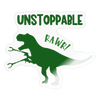 Unstoppable T-Rex Dinosaur Sticker