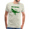 Unstoppable T-Rex Dinosaur Men's Premium T-Shirt - heather oatmeal