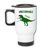 Unstoppable T-Rex Dinosaur Travel Mug - white