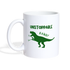 Unstoppable T-Rex Dinosaur Coffee/Tea Mug - white