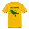 Unstoppable T-Rex Dinosaur Toddler Premium T-Shirt - sun yellow