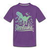 Candysaurus T-Rex Halloween Toddler Premium T-Shirt - purple