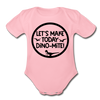 Let's Make Today Dino-Mite! Dinosaur Organic Short Sleeve Baby Bodysuit