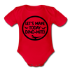 Let's Make Today Dino-Mite! Dinosaur Organic Short Sleeve Baby Bodysuit