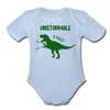 Unstoppable T-Rex Dinosaur Organic Short Sleeve Baby Bodysuit