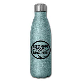 Let's Make Today Dino-Mite! Dinosaur Insulated Stainless Steel Water Bottle