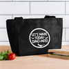 Let's Make Today Dino-Mite! Dinosaur Lunch Bag - black