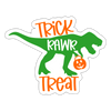 Trick Rawr Treat Dinosaur Halloween Sticker