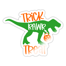 Trick Rawr Treat Dinosaur Halloween Sticker