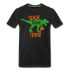 Trick Rawr Treat Dinosaur Halloween Men's Premium T-Shirt - black