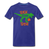 Trick Rawr Treat Dinosaur Halloween Men's Premium T-Shirt - royal blue