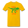 Trick Rawr Treat Dinosaur Halloween Men's Premium T-Shirt - sun yellow