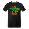 Trick Rawr Treat Dinosaur Halloween Men's Premium T-Shirt - charcoal gray
