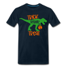 Trick Rawr Treat Dinosaur Halloween Men's Premium T-Shirt - deep navy