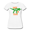 Trick Rawr Treat Dinosaur Halloween Women’s Premium T-Shirt - white