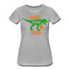 Trick Rawr Treat Dinosaur Halloween Women’s Premium T-Shirt - heather gray