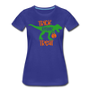 Trick Rawr Treat Dinosaur Halloween Women’s Premium T-Shirt - royal blue