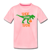 Trick Rawr Treat Dinosaur Halloween Kids' Premium T-Shirt - pink