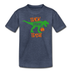 Trick Rawr Treat Dinosaur Halloween Kids' Premium T-Shirt - heather blue