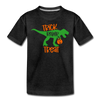 Trick Rawr Treat Dinosaur Halloween Kids' Premium T-Shirt - charcoal gray