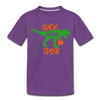 Trick Rawr Treat Dinosaur Halloween Toddler Premium T-Shirt - purple