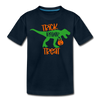 Trick Rawr Treat Dinosaur Halloween Toddler Premium T-Shirt - deep navy