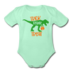 Trick Rawr Treat Dinosaur Halloween Organic Short Sleeve Baby Bodysuit