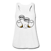 Boo Bees Funny Halloween Women's Flowy Tank Top by Bella - white