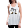 Boo Bees Funny Halloween Women's Flowy Tank Top by Bella - white