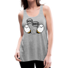 Boo Bees Funny Halloween Women's Flowy Tank Top by Bella - heather gray