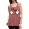 Boo Bees Funny Halloween Women's Flowy Tank Top by Bella - mauve