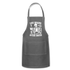 Life Begins After Coffee Adjustable Apron - charcoal