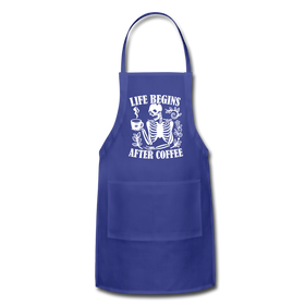 Life Begins After Coffee Adjustable Apron