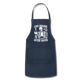 Life Begins After Coffee Adjustable Apron