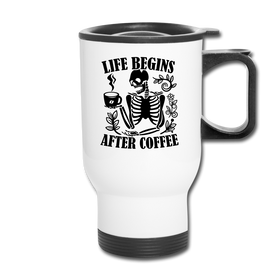 Life Begins After Coffee Travel Mug