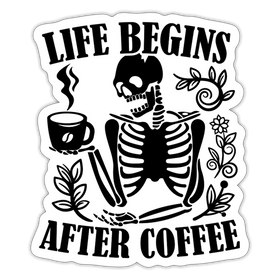 Life Begins After Coffee Sticker