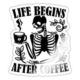 Life Begins After Coffee Sticker