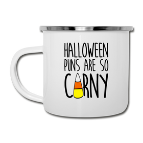 Halloween Puns are so Corny Camper Mug