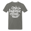 One Fangtastic Dad Halloween Men's Premium T-Shirt - asphalt gray