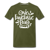 One Fangtastic Dad Halloween Men's Premium T-Shirt - olive green