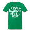 One Fangtastic Dad Halloween Men's Premium T-Shirt - kelly green
