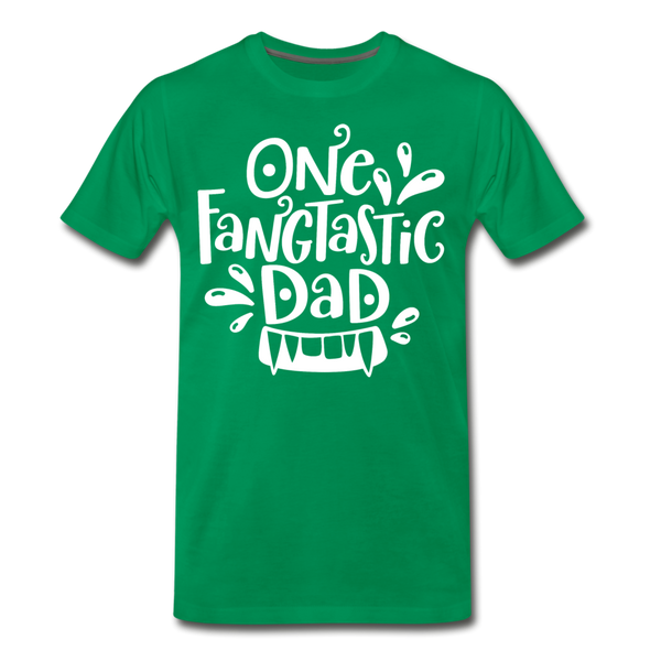 One Fangtastic Dad Halloween Men's Premium T-Shirt - kelly green